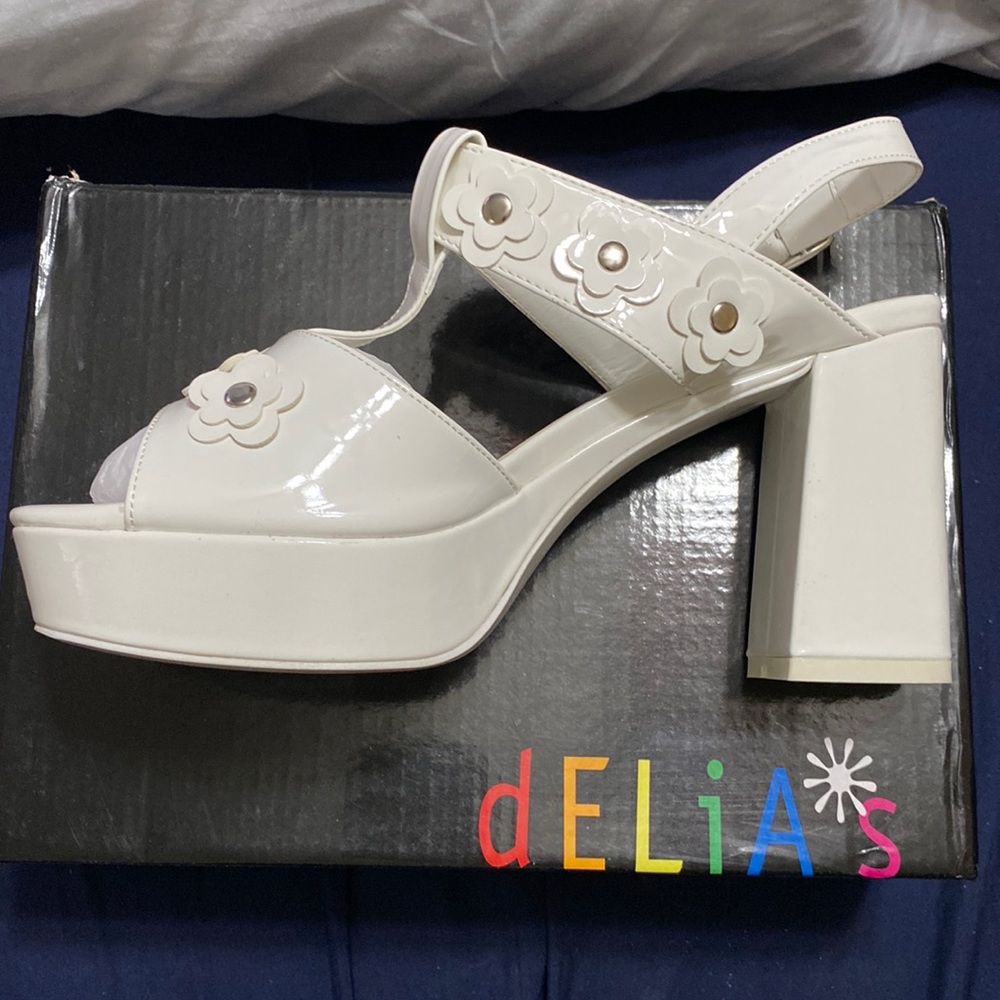 Delia*s Boardwalk Talk Patent Leather Heels